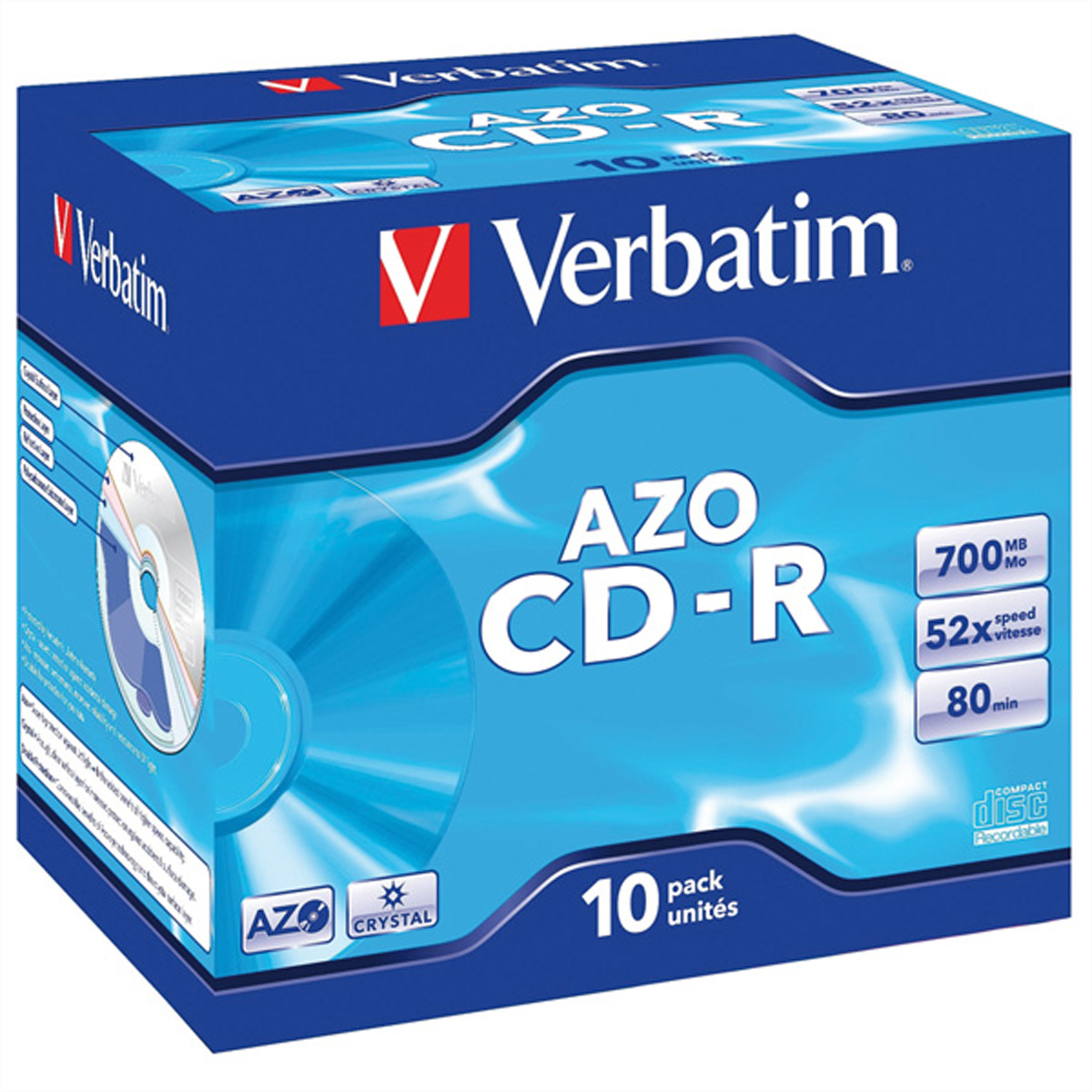 VERBATIM CDR80 700MB 52x (10) JC