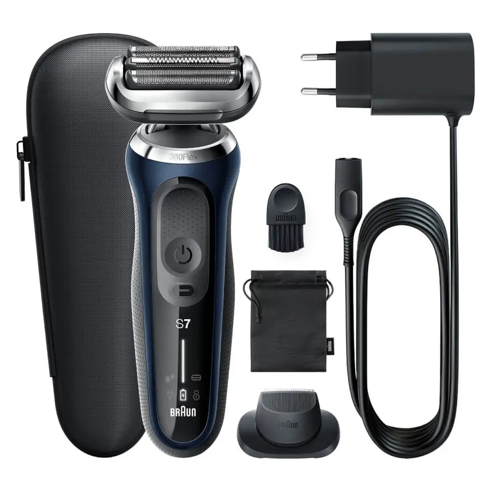 Braun Series 7 71‑B1200s Blau 360° Flex LED