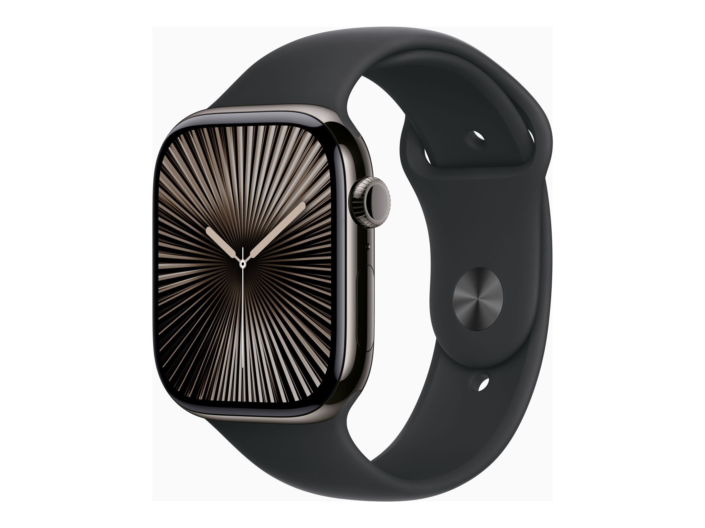APPLE Watch Series 10 GPS + Cellular 46mm Slate Titanium Case with Black Sport Band - S/M APPLE Watch Series 10 GPS + Cellular 46mm Slate Titanium Case with Black Sport Band - S/M