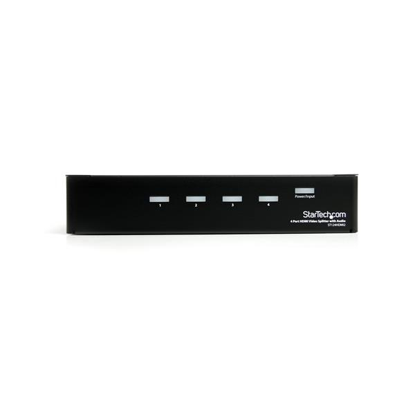 STARTECHCOM 4 Port HighSpeedHDMI Video Splitter mit Audio bis 15m HDTV 1080p 1920x1200 1 x HDMI Buchse 4 x HDMI Buchs