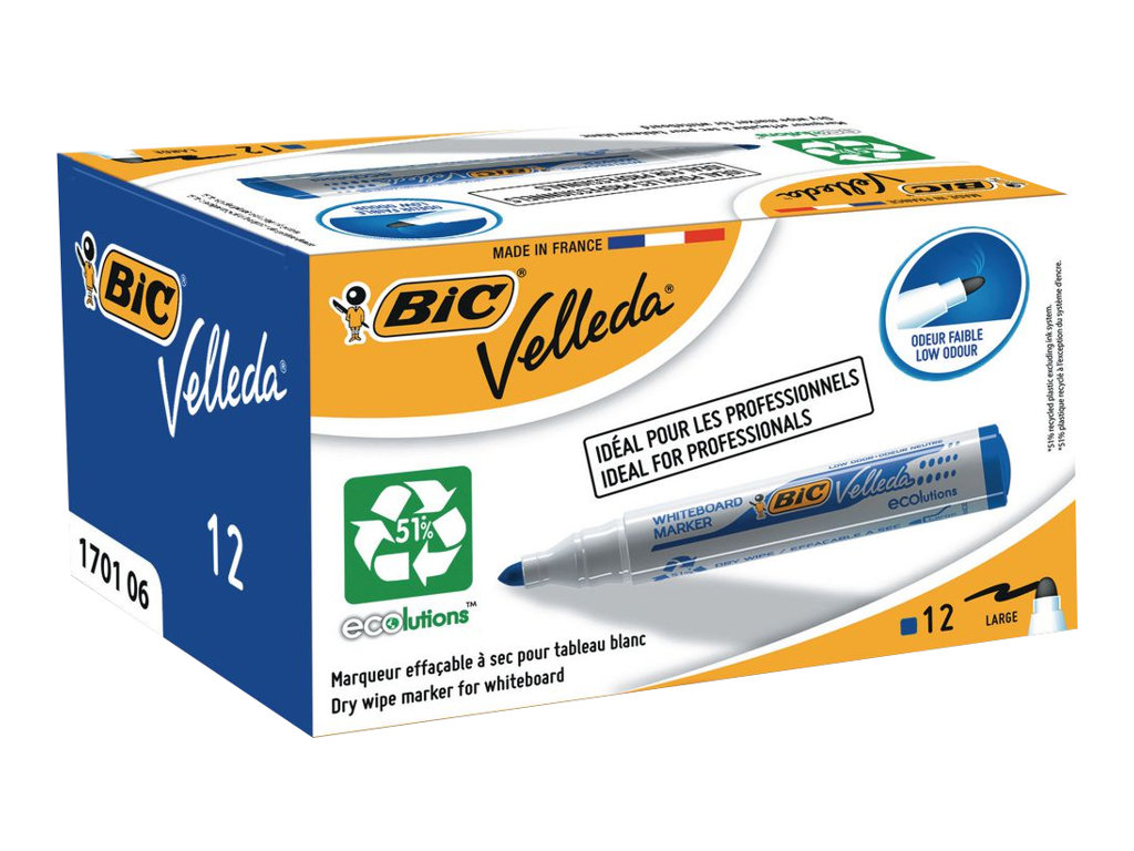 BIC Velleda ECOlutions Whiteboard-Marker blau 1,4 mm, 1 St. BIC Velleda ECOlutions Whiteboard-Marker blau 1,4 mm, 1 St.