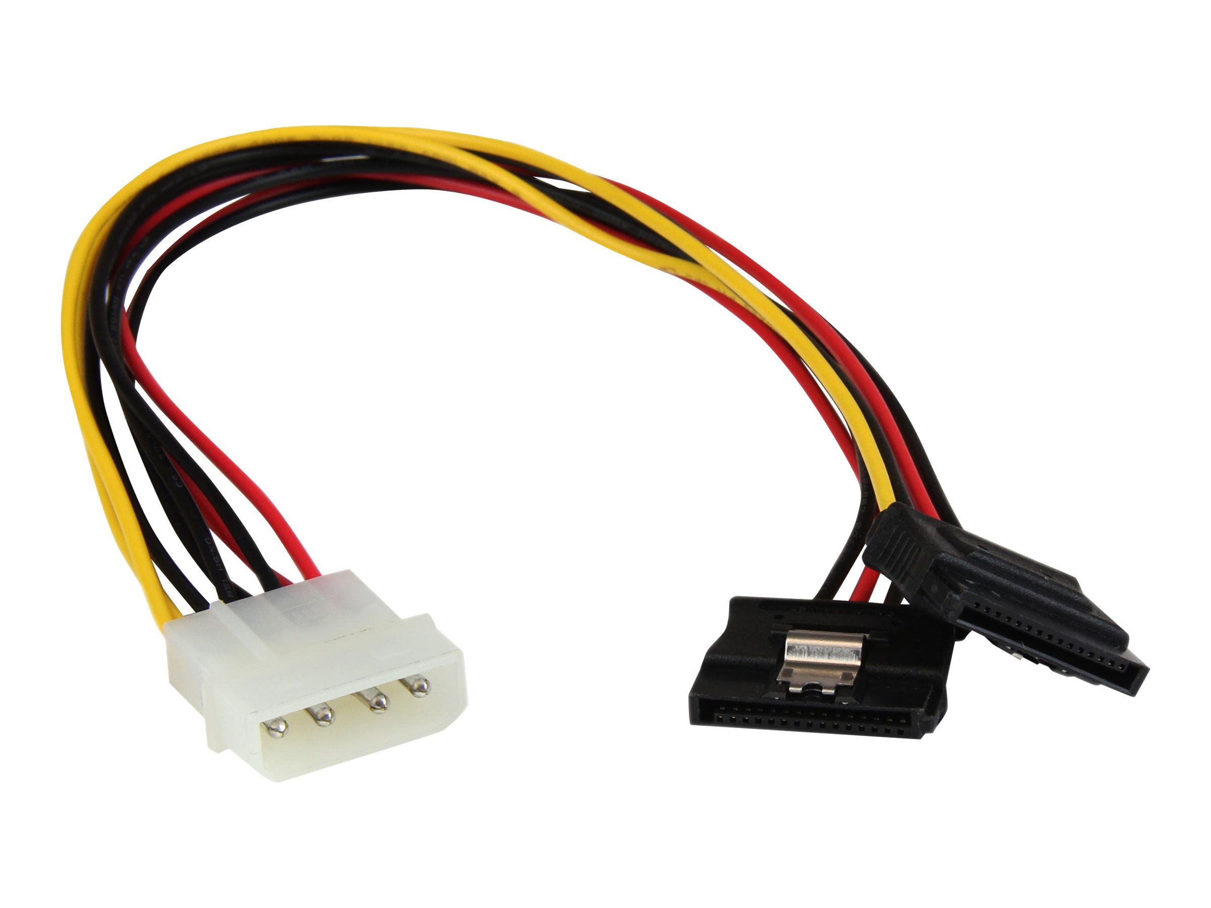 StarTech.com 30 cm 4-Pin LP4 auf SATA Y-Stromkabel - LP4 zu Serial-ATA Splitter Y-Kabel (PYO2LP4LSATA) - Netzteil - 30 cm