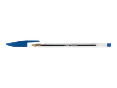 90 10 GRATIS BIC Kugelschreiber Cristal Original transparent, Schreibfarbe blau, 90 St GRATIS 10 St