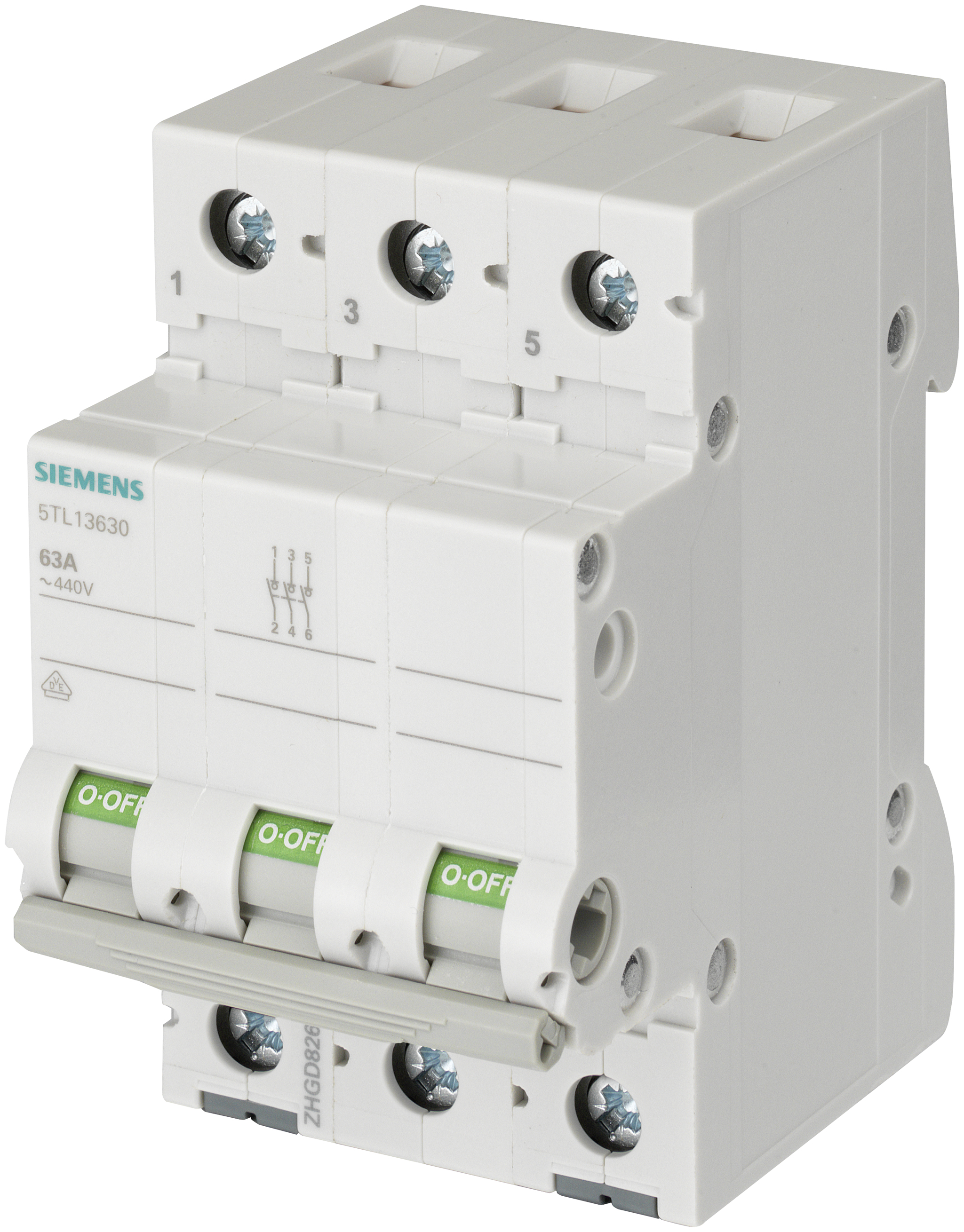 Siemens Ausschalter 5TL1363-0 63A 3polig 3NO Siemens Ausschalter 5TL1363-0 63A 3polig 3NO