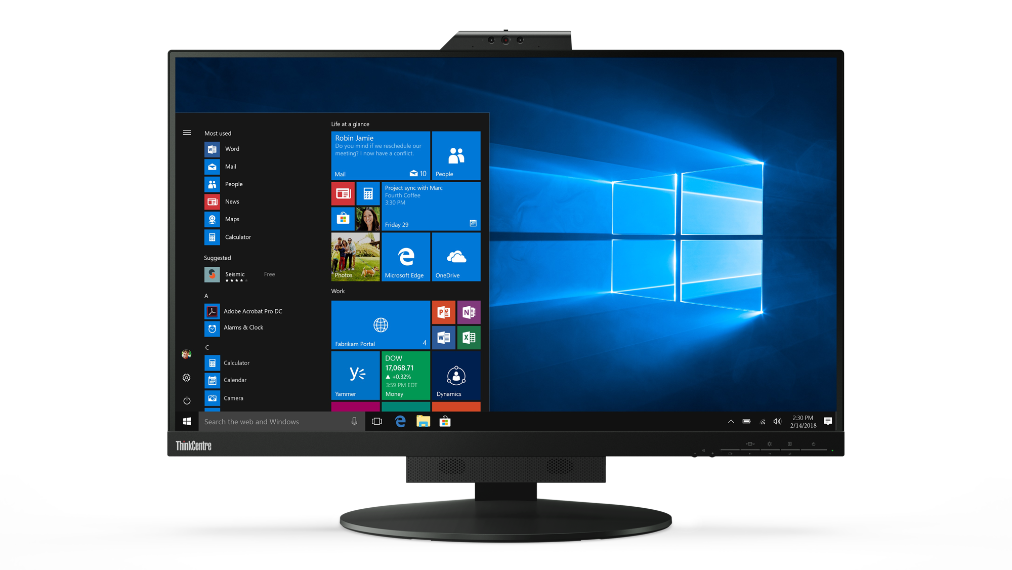 LENOVO ThinkCentre Tiny in One 27 68,58cm 27Zoll LCD 169 2560x1440 QHD WEbCam TS