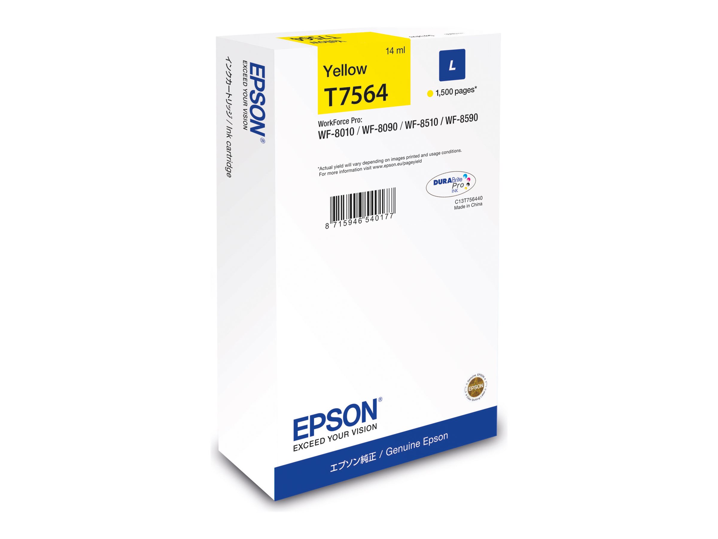 EPSON T7564L gelb Druckerpatrone EPSON T7564L gelb Druckerpatrone