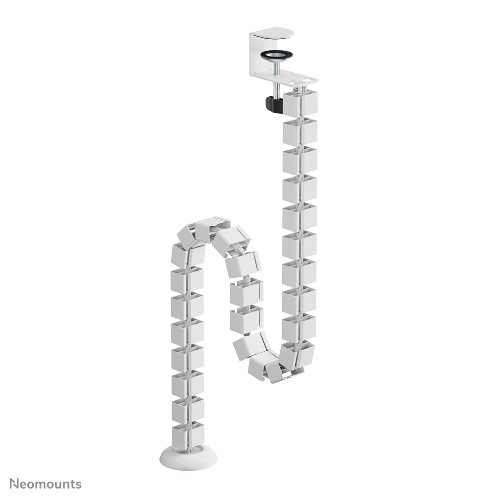 NEOMOUNTS Cable Spine Organizer for sitstand desk frames clamp mounted white