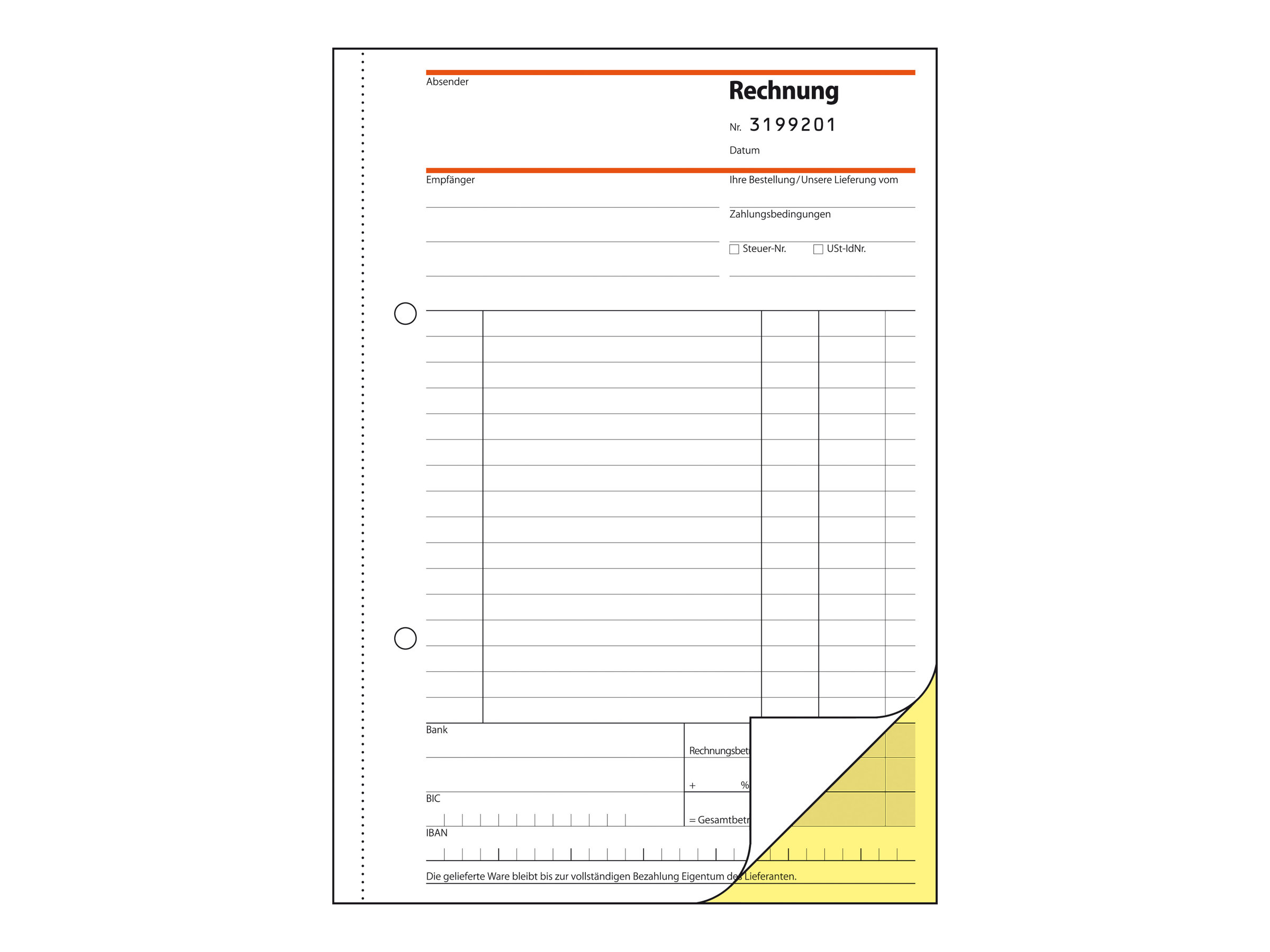 SIGEL Rechnung mit fortlaufenden Nummern Formularbuch SD131, 1 St