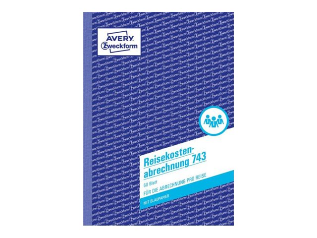 AVERY Zweckform Reisekostenabrechnung pro Reise Formularbuch 743 AVERY Zweckform Reisekostenabrechnung pro Reise Formularbuch 743