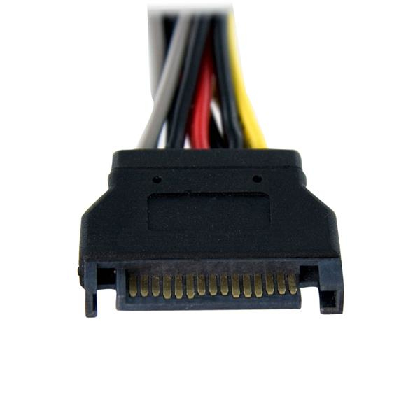 STARTECHCOM 6in SATA Power Y Splitter Cable Adapter MF