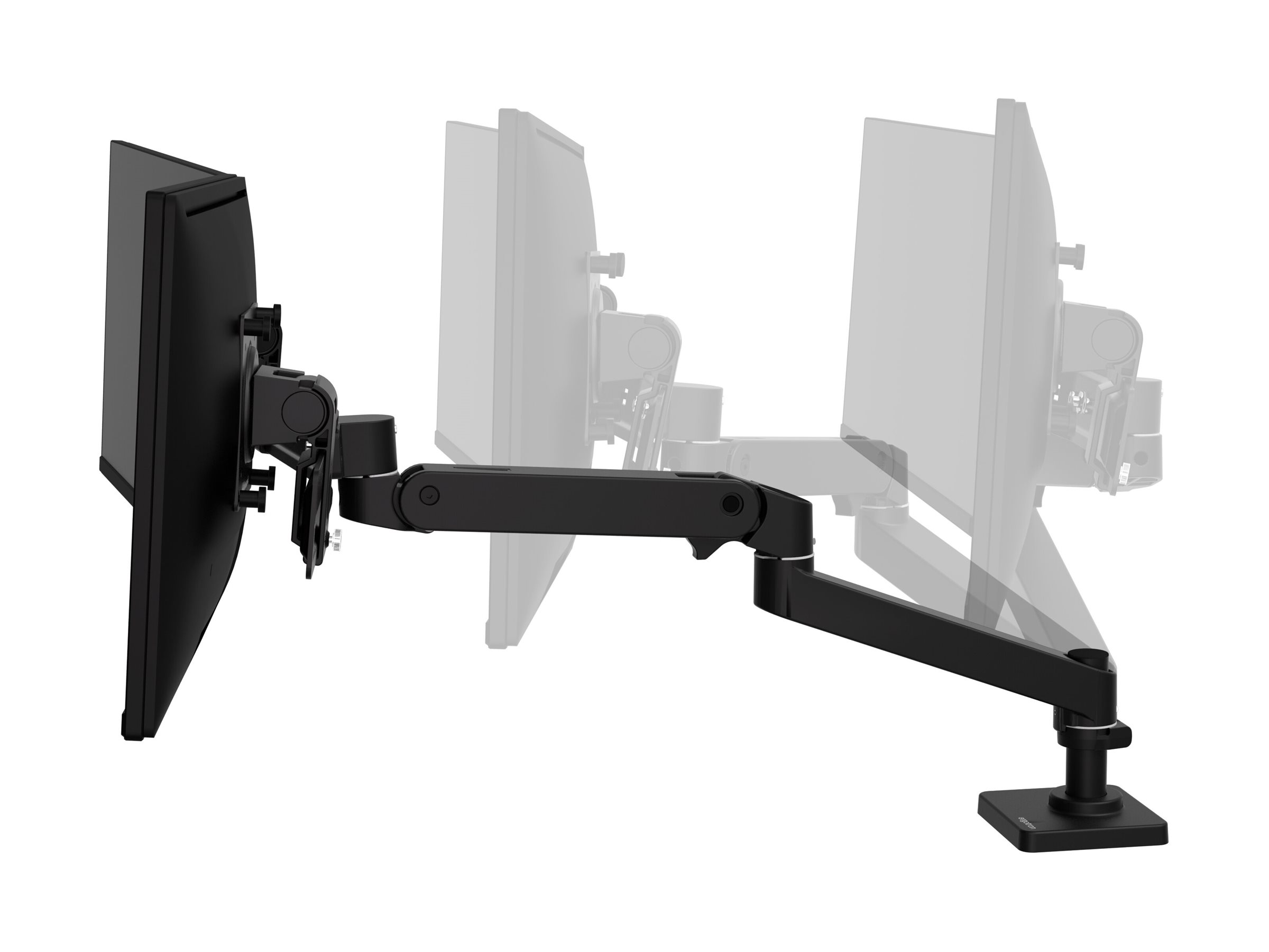 ERGOTRON LX Pro Dual Direct Monitor Arm, VESATischhalterung für 2 Monitore je bis zu 27, 4,3 kg, Constant Force Technologie, schw