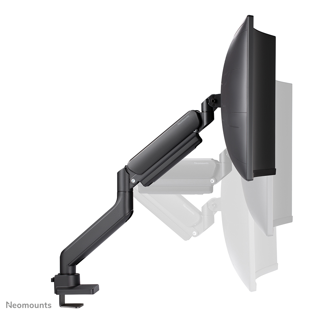 NEOMOUNTS Next Core Desk Mount 1 Ultra Wide Curved screen topfix clampgrommet