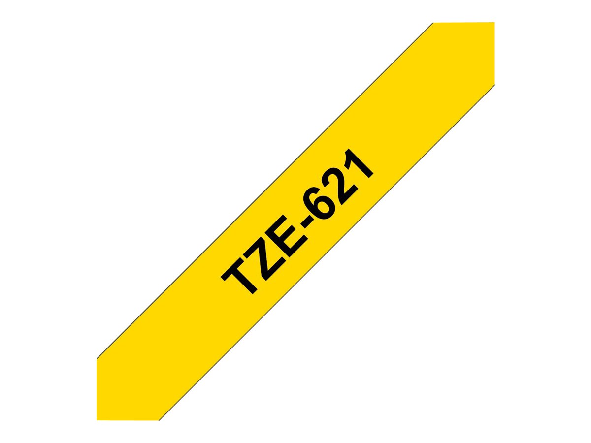 TZE621 BROTHER PT Schriftband 9mm gelb TZE621 BROTHER PT Schriftband 9mm gelb