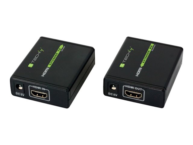 TECHLY HDMI Extender zur einfachen Uebertragung des HDMI Signals bis 60 Meter via Cat RJ45 Kabel Plug and Play Full HD TECHLY HDMI Extender zur einfachen Uebertragung des HDMI Signals bis 60 Meter via Cat RJ45 Kabel Plug and Play Full HD