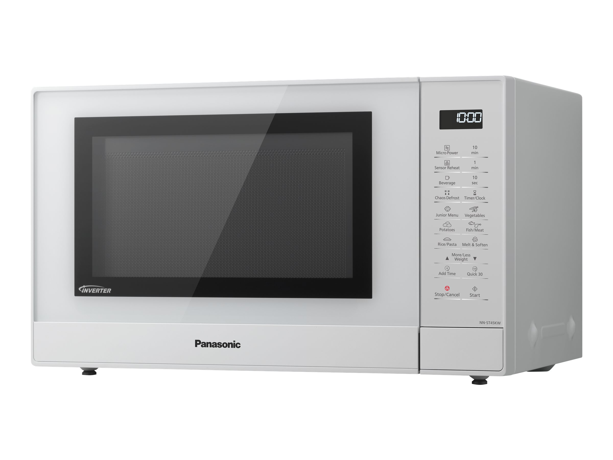 Panasonic NNST45 Arbeitsflaeche SoloMikrowelle 32 l 1000 W Beruehrung Weiss