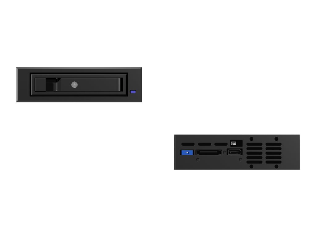 ICY BOX IB-129SSK-B Wechselrahmen fuer 3.5/2.5 SATA/SAS Festplatten Spezialgehaeuse aus Aluminium für bessere Kuehlung