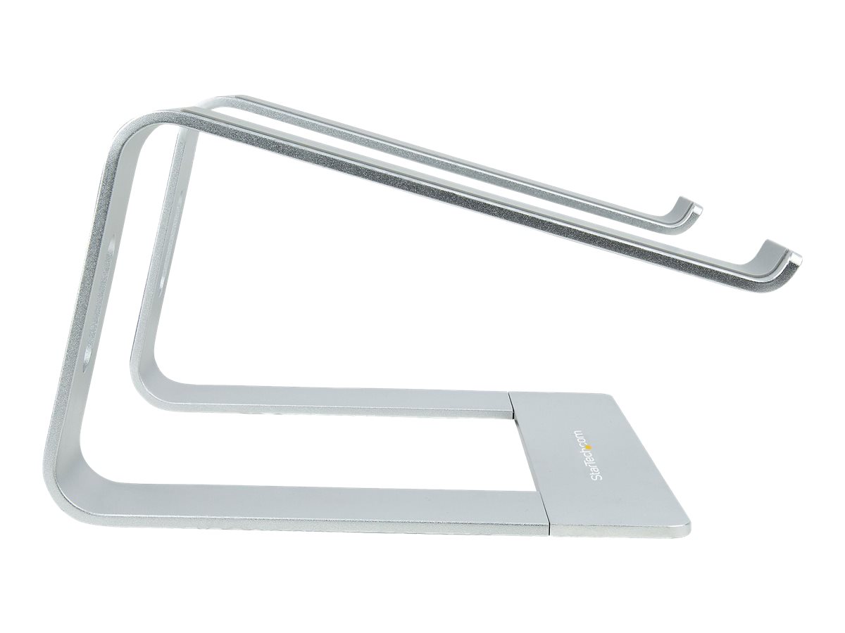 StarTech.com Schreibtisch Laptophalter, Laptophalterung/Laptop ablage/erhöhung bis 5kg Tragkraft, Notebook Ablage/Laptop Riser für Macbook Air/Pro, Dell XPS, Lenovo, Aluminium (LAPTOP-STAND-SILVER) - Notebook-Ständer