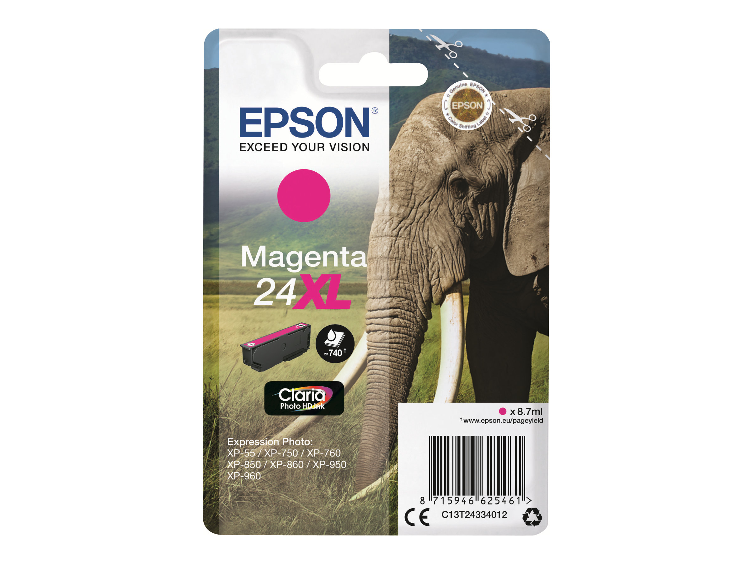 C13T24334012 EPSON XP Tinte magenta HC