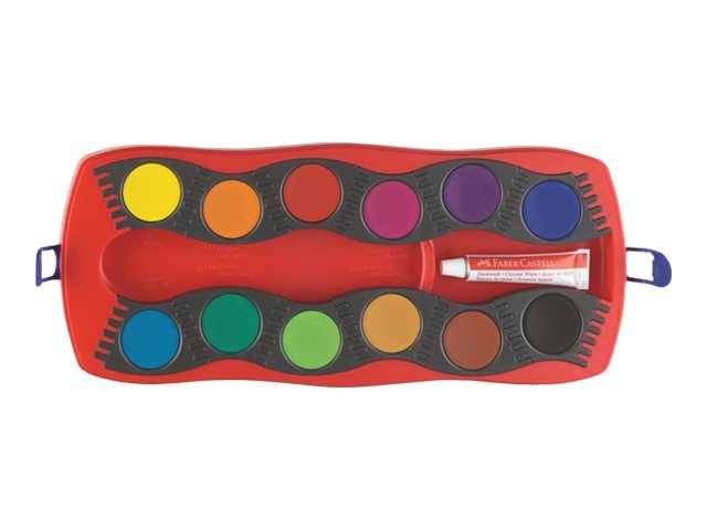 FABER-CASTELL CONNECTOR Wasserfarbkasten 12 Farben FABER-CASTELL CONNECTOR Wasserfarbkasten 12 Farben