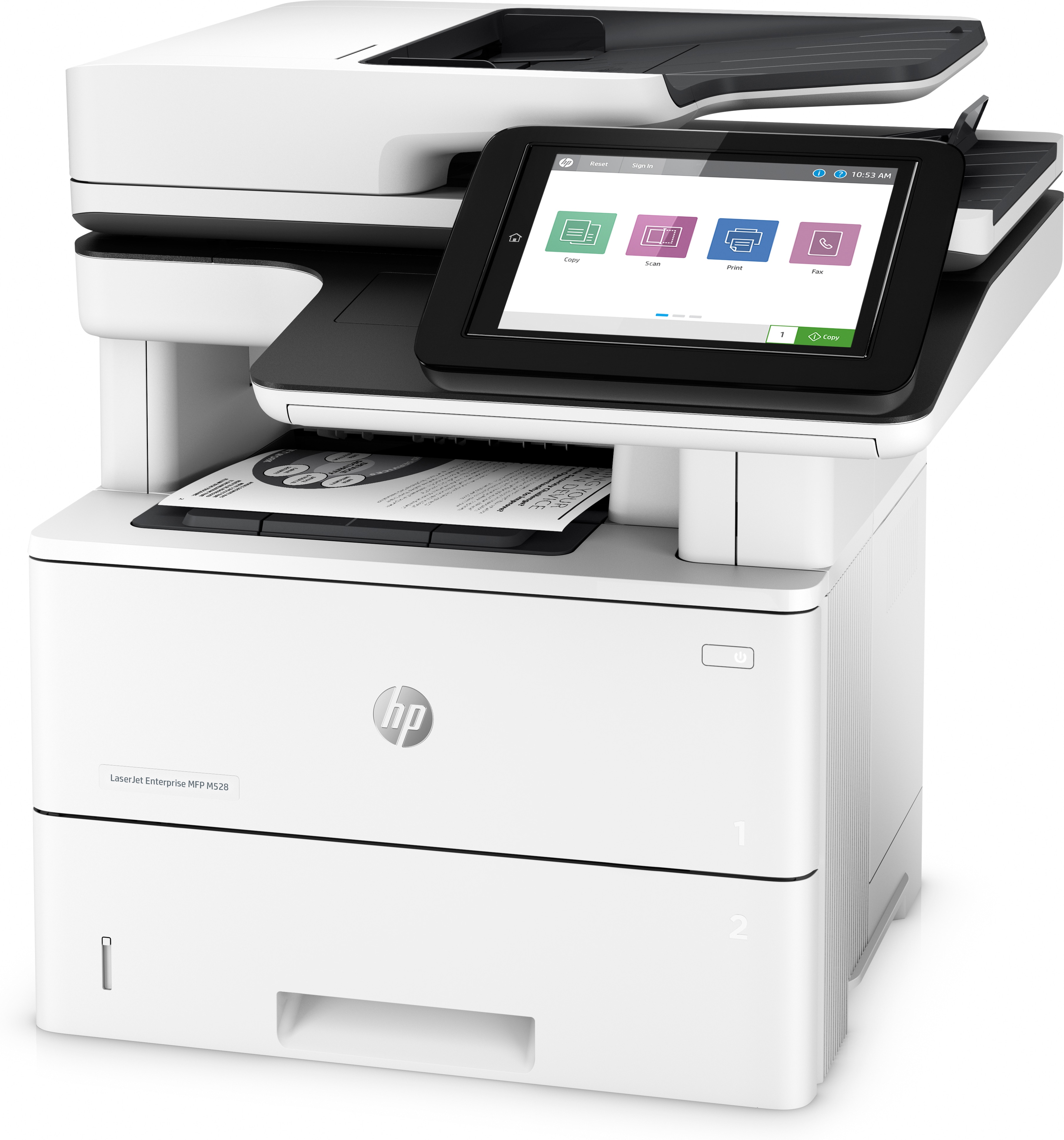 HP LaserJet Enterprise MFP M528dn MFP Mono laser A4 43ppm Copy 43ppm Print 650sheets USB LAN