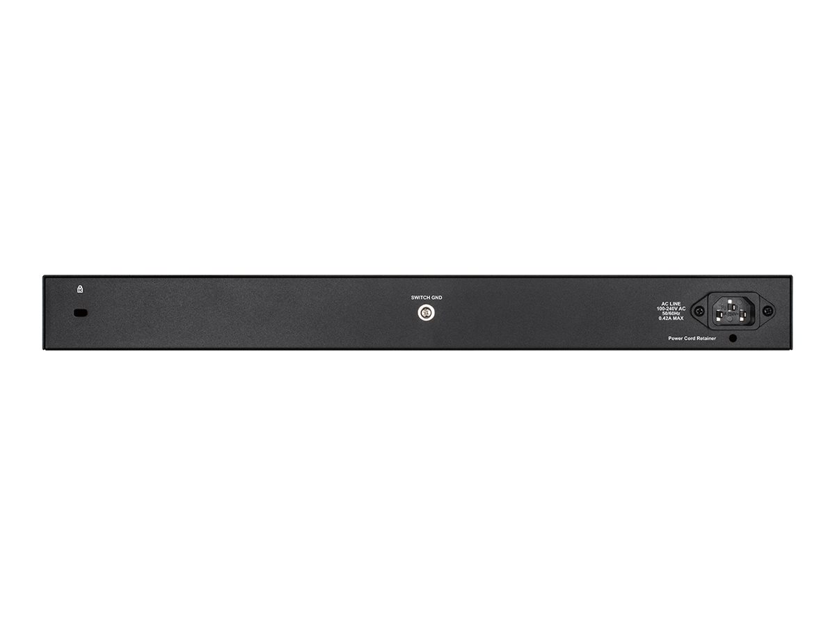D-LINK DGS-1210-28/E 28-Port smart managed Gigabit Switch 24x 10/100/1000 4x TP Combo Port/SFP Slot lüfterlos 19Zoll Metallgehäuse