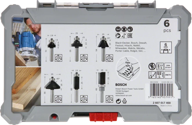 BOSCH FraeserSet 6teilig