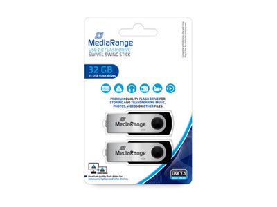 MEDIARANGE FLEXI USB STICK (2) 2x32GB MEDIARANGE FLEXI USB STICK (2) 2x32GB