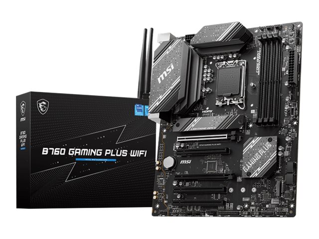 MSI B760 GAMING PLUS WIFI LGA1700 mATX MB 4xDDR5 4xSATA 2xM.2 MSI B760 GAMING PLUS WIFI LGA1700 mATX MB 4xDDR5 4xSATA 2xM.2