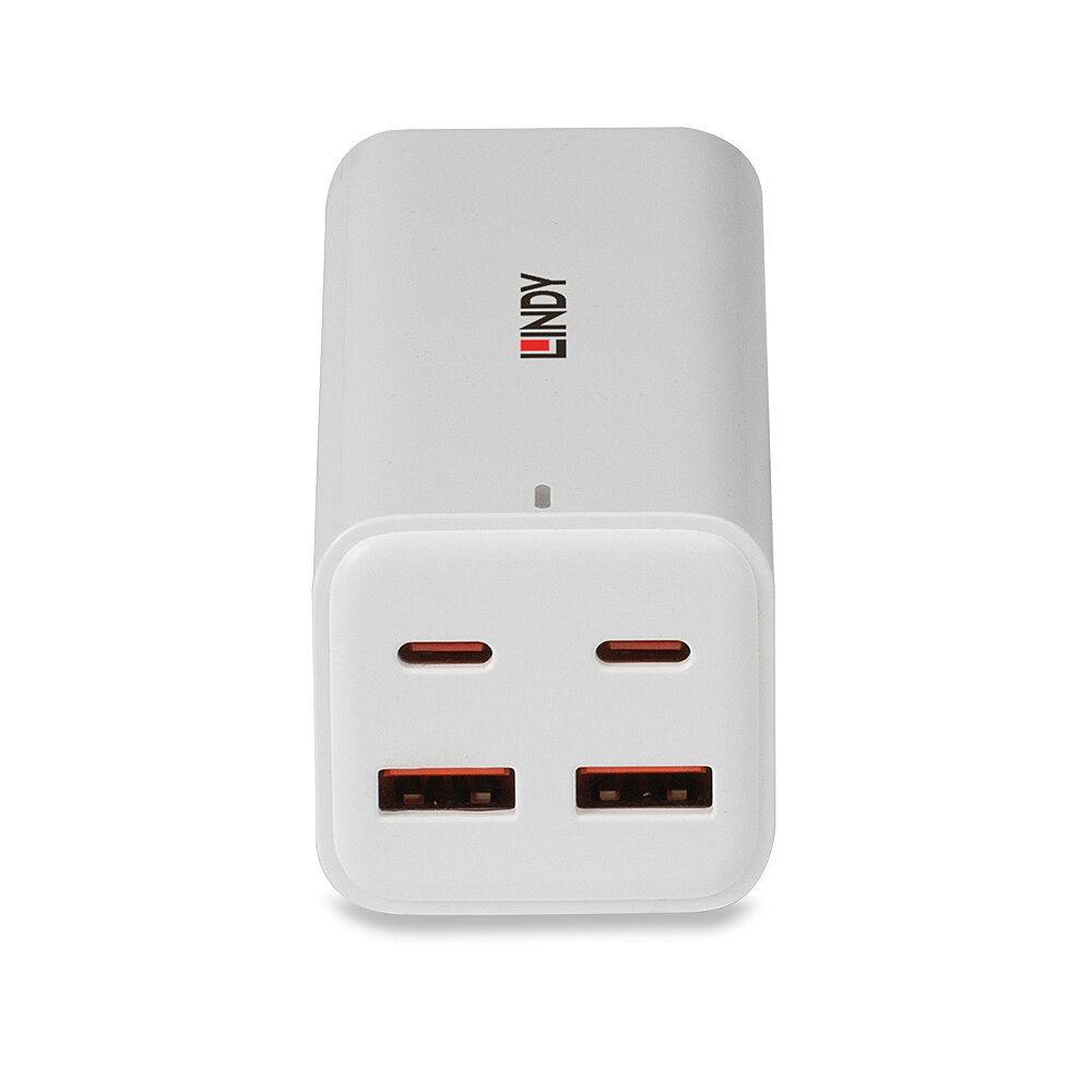 LINDY 100W 4Port USB Desktop GaN Fast Charger