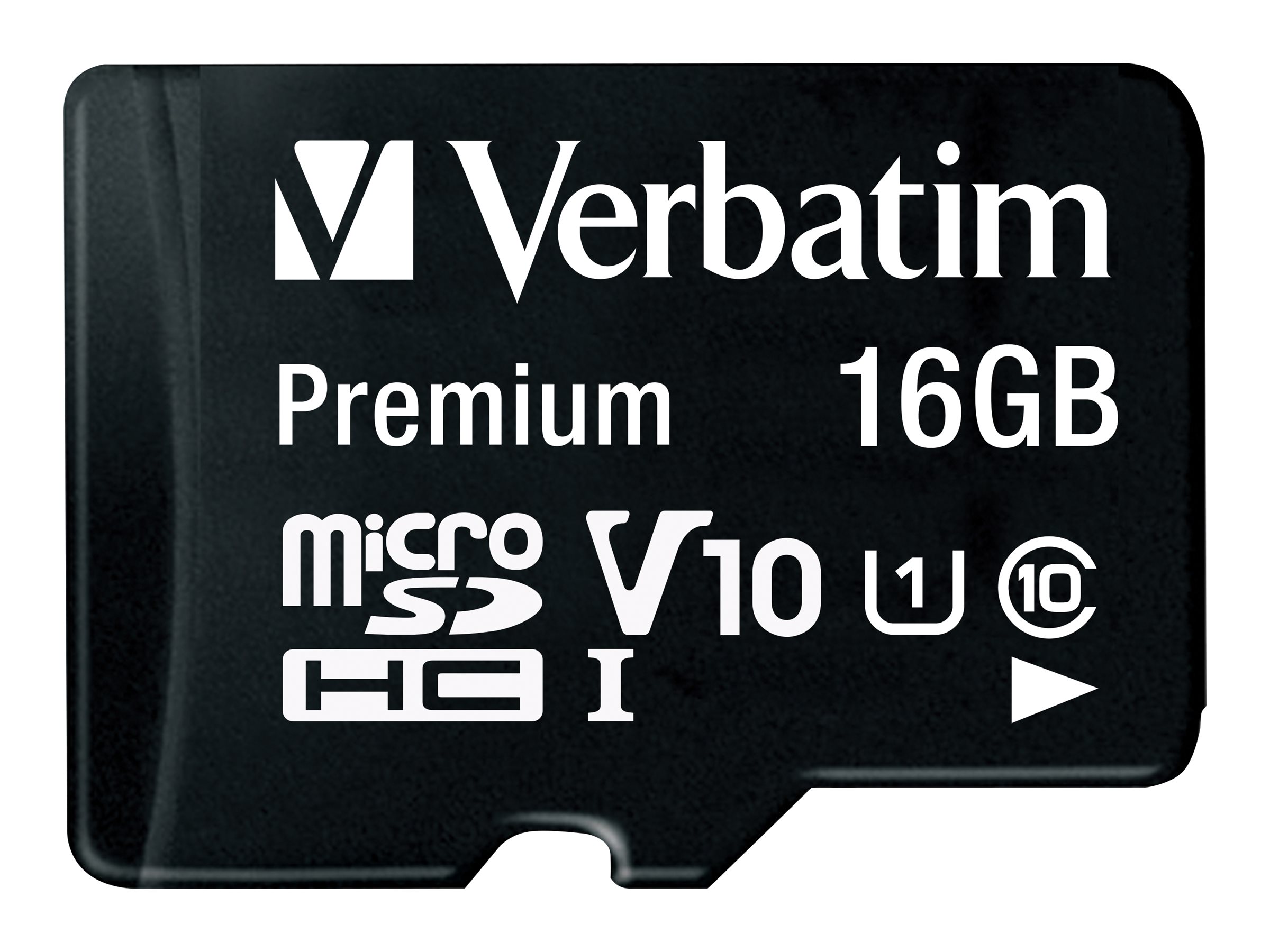 Verbatim microSDHC Speicherkarte 16 GB UHS-I Premium Class 10 + SD Adapter