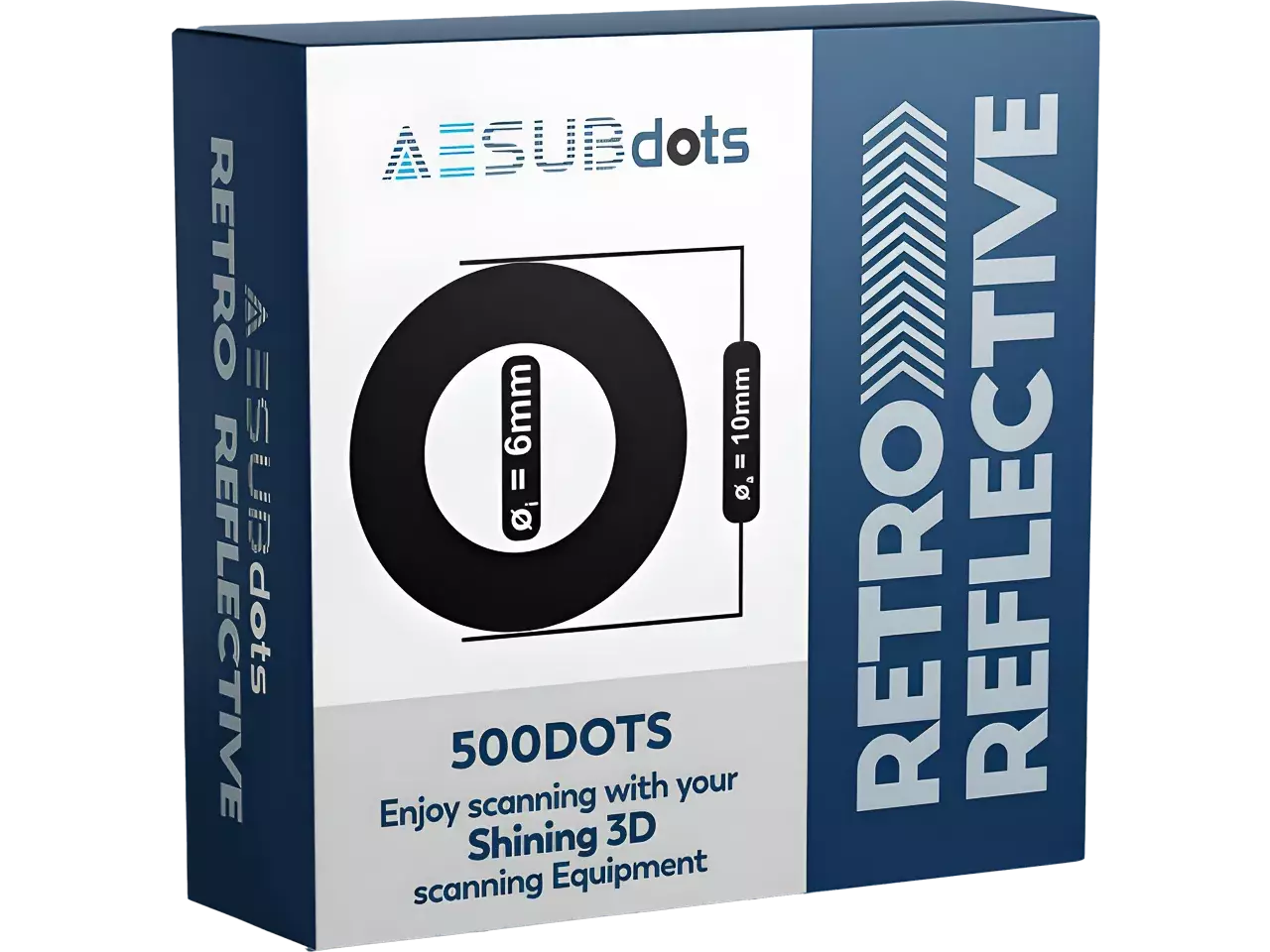 Aesub DOTS EINSTAR RETRO REFLECTIVE AESD306 500 Stück