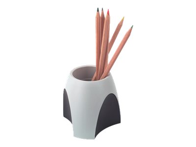HAN Stiftehalter Delta grau/schwarz Polystyrol 6,5 x 4,9 x 8,8 cm