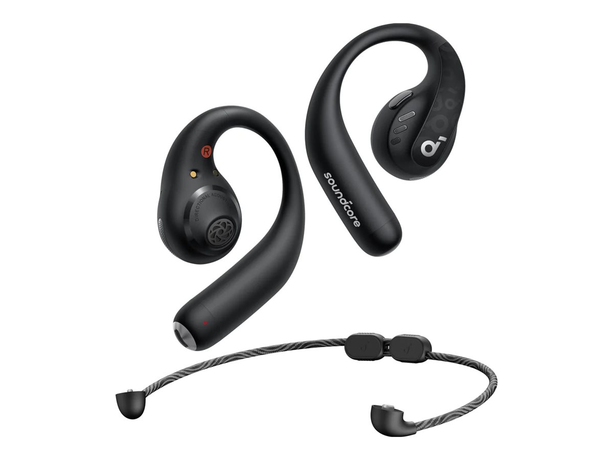 ANKER Soundcore AeroFit Pro black Bluetooth Open-Ear Sport Kopfhörer LDAC Spatial Audio IP55 14 Stunden Wiedergabezeit