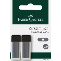 12 FABER-CASTELL 123121 Zirkelminen H 2,0 mm 12 FABER-CASTELL 123121 Zirkelminen H 2,0 mm
