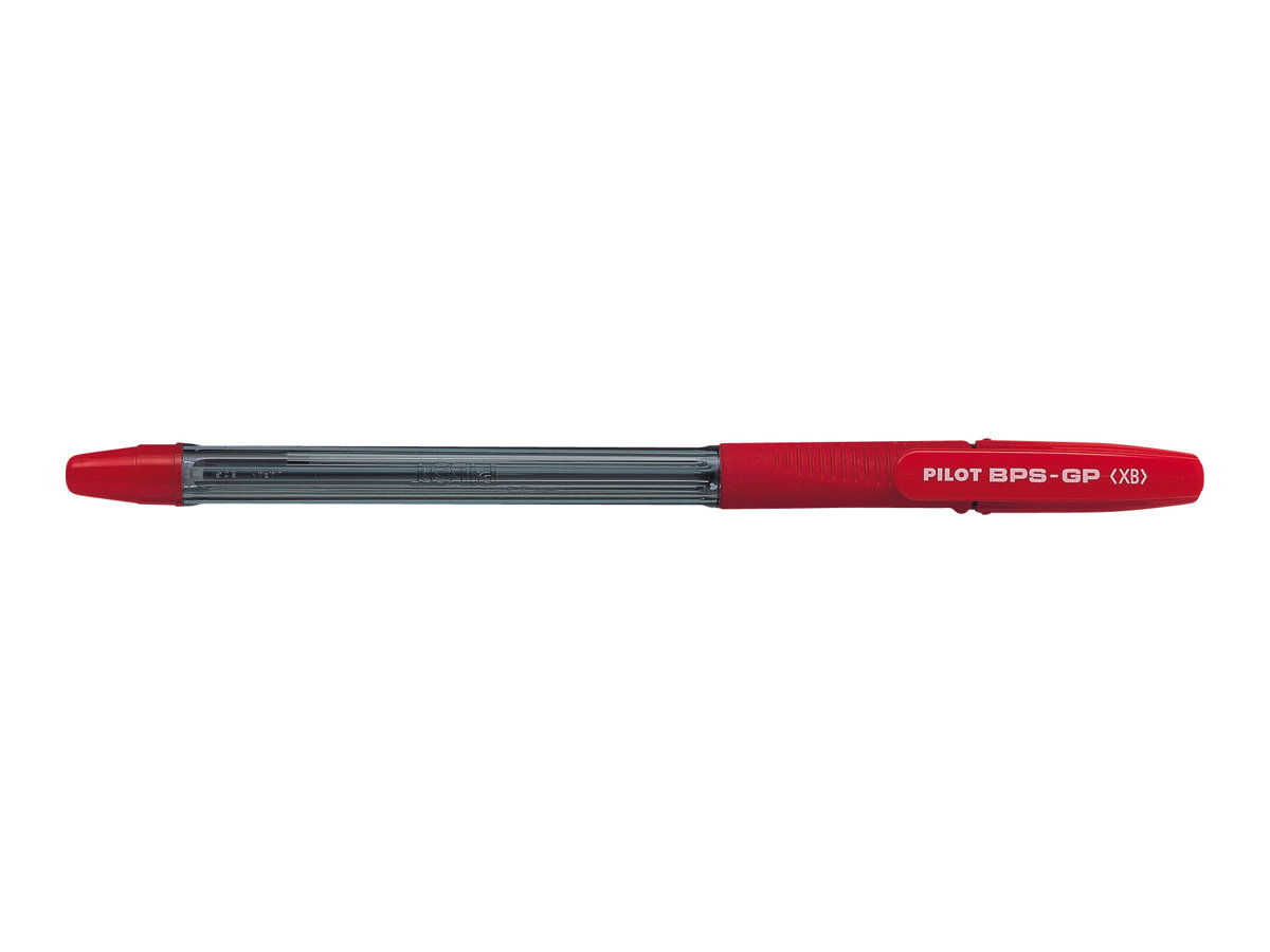 PILOT Kugelschreiber BPS-GP-XB transparent, Schreibfarbe: rot, 1 St.