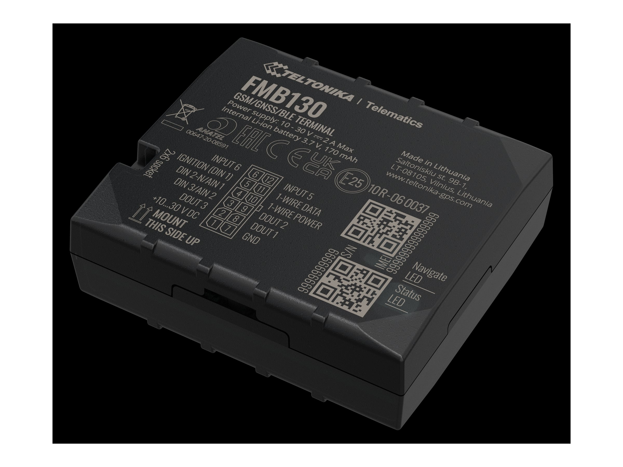 TELTONIKA TELEMATICS FMB130 Advanced 2G Tracker mit flexiblen Eingängen TELTONIKA TELEMATICS FMB130 Advanced 2G Tracker mit flexiblen Eingängen