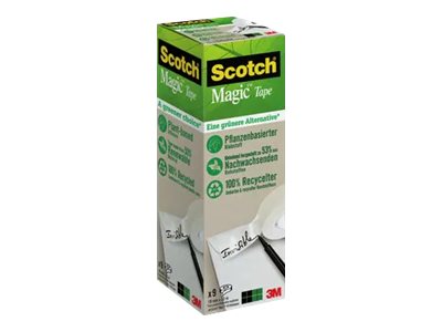 Scotch Magic⢠Tape a greener choice Klebefilm matt 19,0 mm x 33,0 m 9 Rollen Scotch Magic⢠Tape a greener choice Klebefilm matt 19,0 mm x 33,0 m 9 Rollen