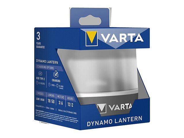 VARTA Dynamo Lantern L10RH LED Campinglampe schwarz VARTA Dynamo Lantern L10RH LED Campinglampe schwarz