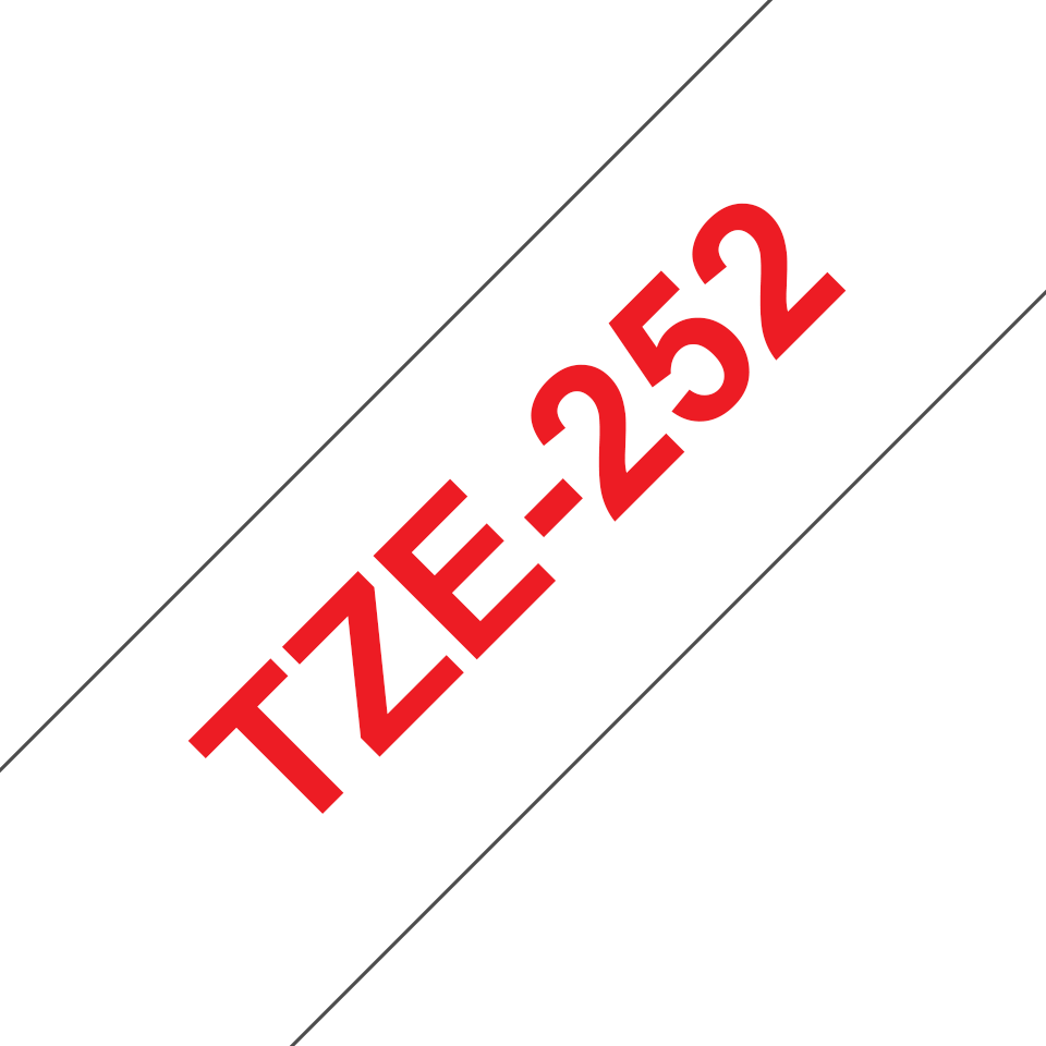 TZE252 BROTHER PT Schriftband 24mm weiss