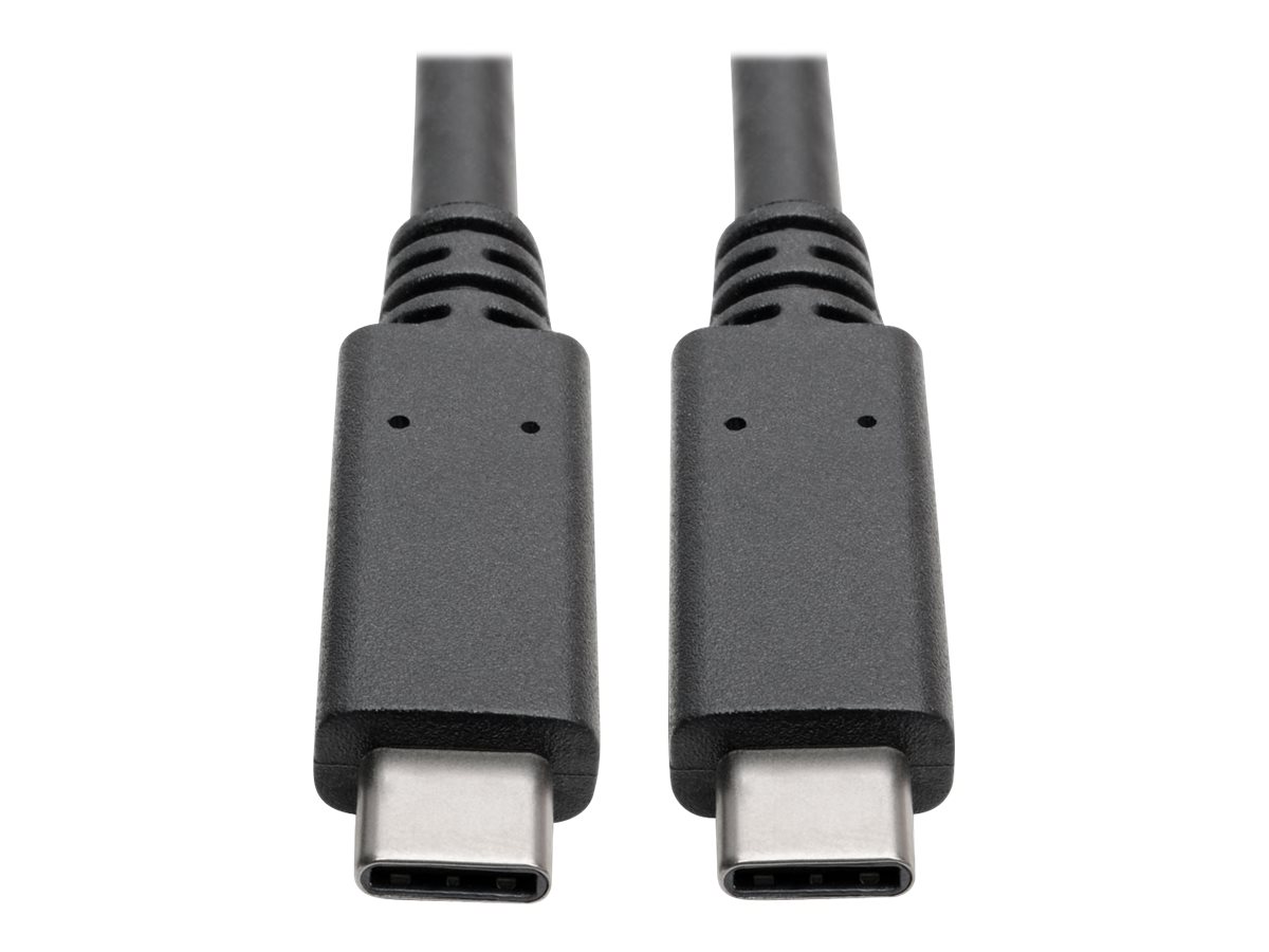 EATON TRIPPLITE USBC Cable MM USB 31 Gen 2 10Gbps 5A Rating Thunderbolt 3 Compatible 3ft 0,91m