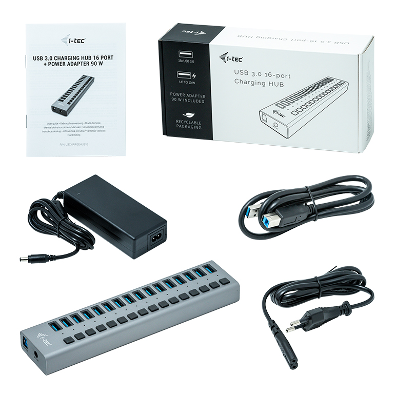 i-tec USB 3.0 Charging Hub 16-Port
