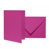 10 artoz Faltkarten mit BriefumschlÃ¤gen Mosaic DIN B6 fuchsia