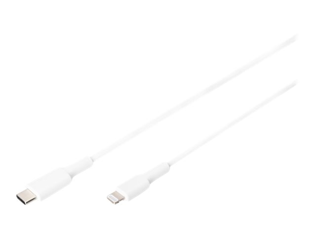 DIGITUS USB Daten- Ladekabel, Lightning - USB-C M/M, 1.0m,