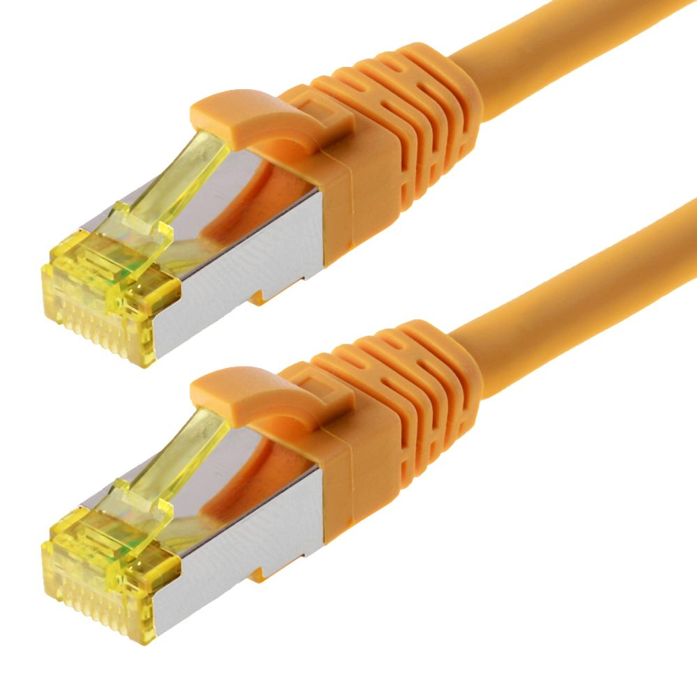 helos Patchkabel Cat 6a SFTP RJ45 gelb 2m AWG267 LSZH GHMT