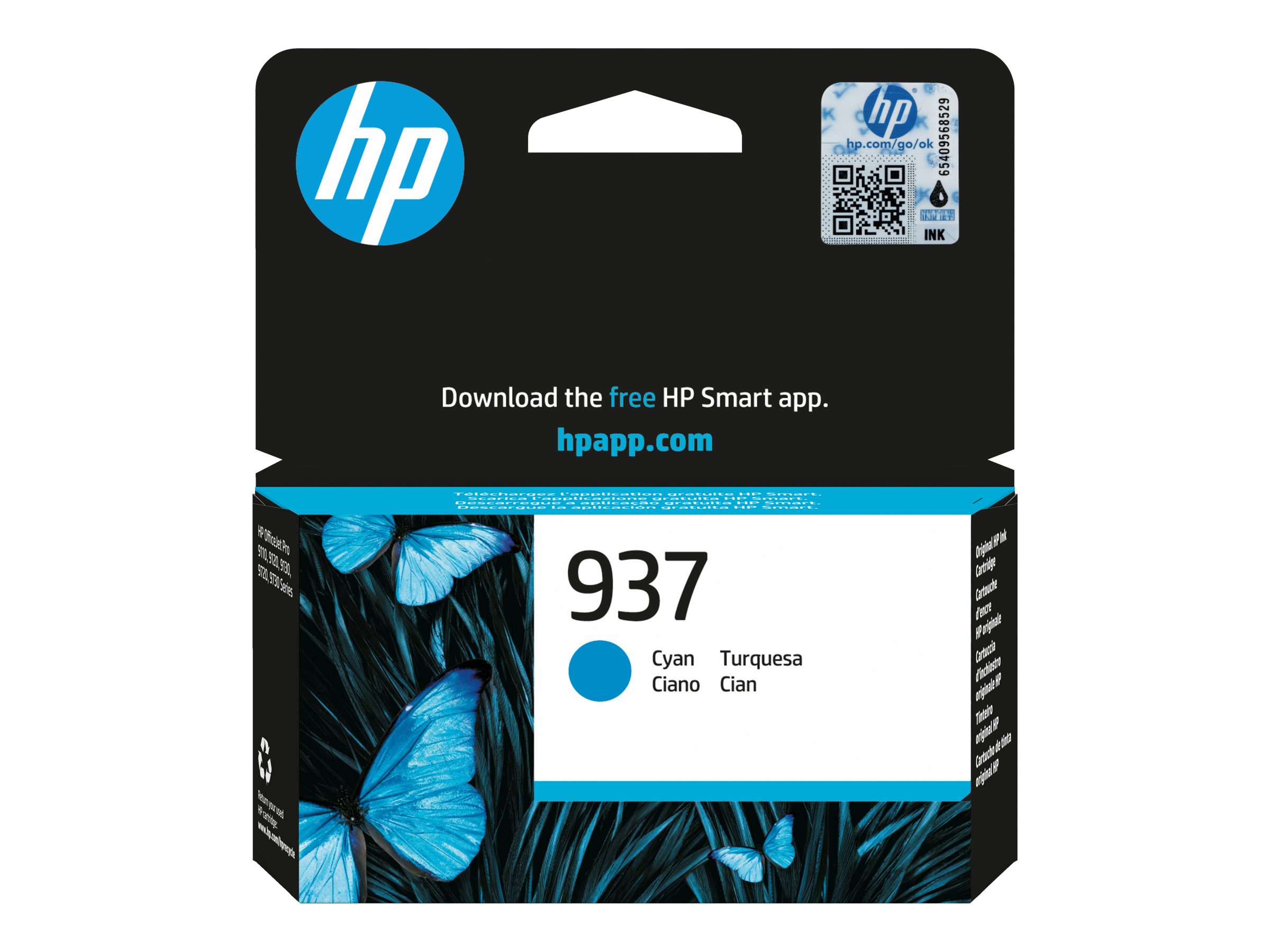 HP 937 (4S6W2NE) cyan Druckerpatrone