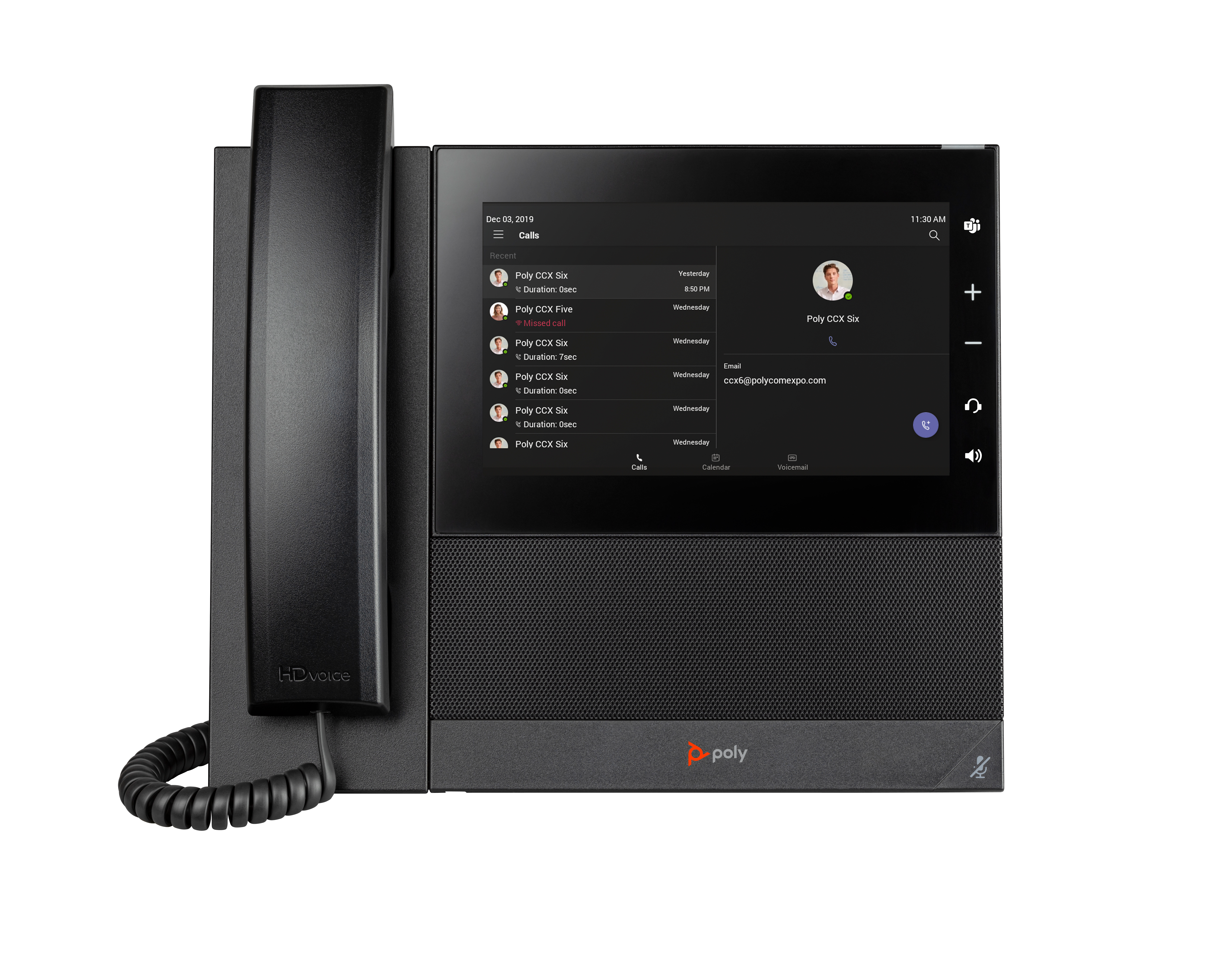 HP Poly CCX 600 Business Media Phone for Microsoft Teams and PoEenabled