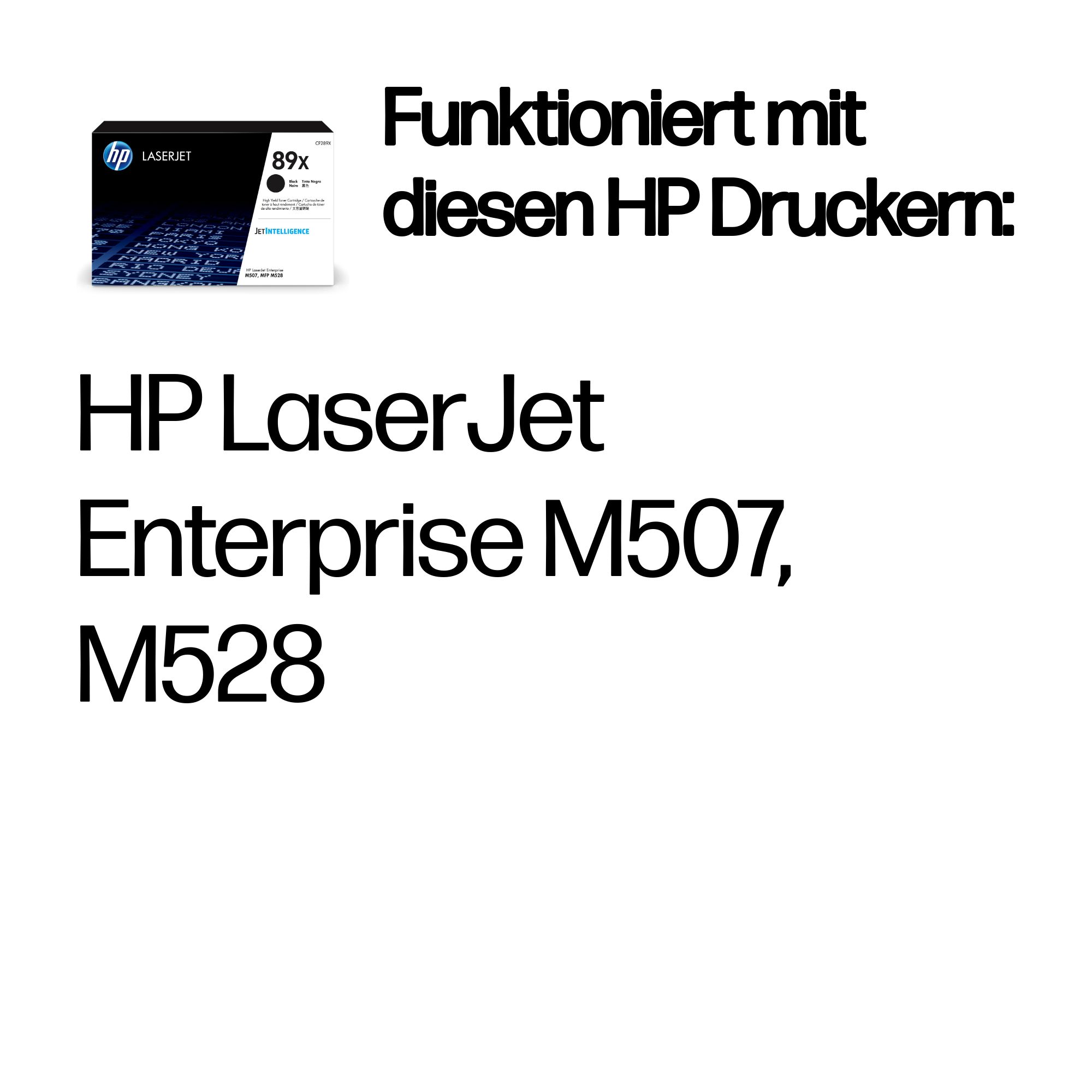 HP Toner 89X CF289X Schwarz