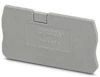 Phoenix Contact Reihenklemmen-Abschlussdeckel D-ST 4 grau Phoenix Contact Reihenklemmen-Abschlussdeckel D-ST 4 grau