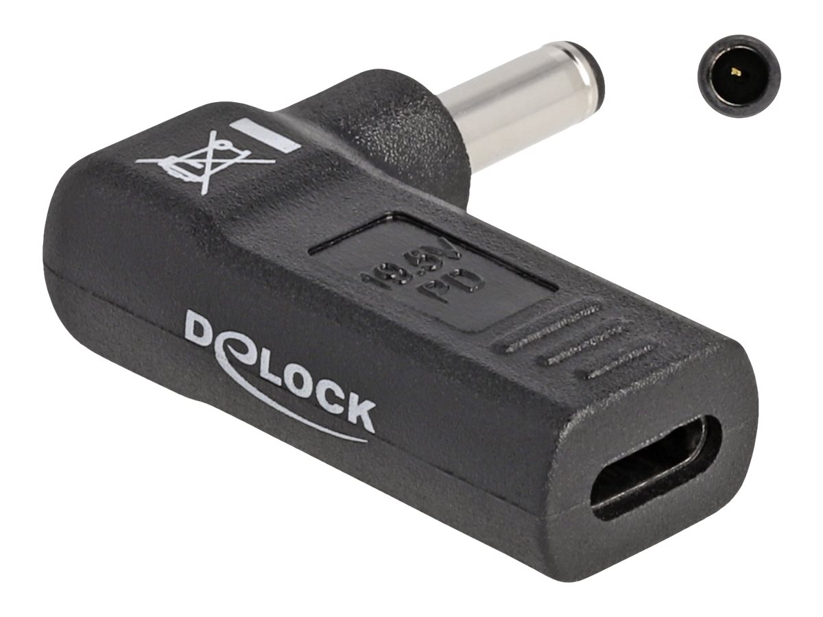 Delock Adapter fuer Notebook Ladekabel USB Type-C Buchse zu Dell 4,5 x 3,0 mm Delock Adapter fuer Notebook Ladekabel USB Type-C Buchse zu Dell 4,5 x 3,0 mm