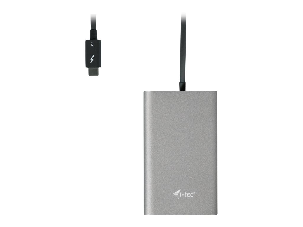 I-TEC THUNDERBOLT3 Dual DP Video Adapter fuer Thunderbolt3 MacOS und Windows unterstuetzt 1x 5K 60Hz Monitor oder 2x 4K 60Hz Monitor